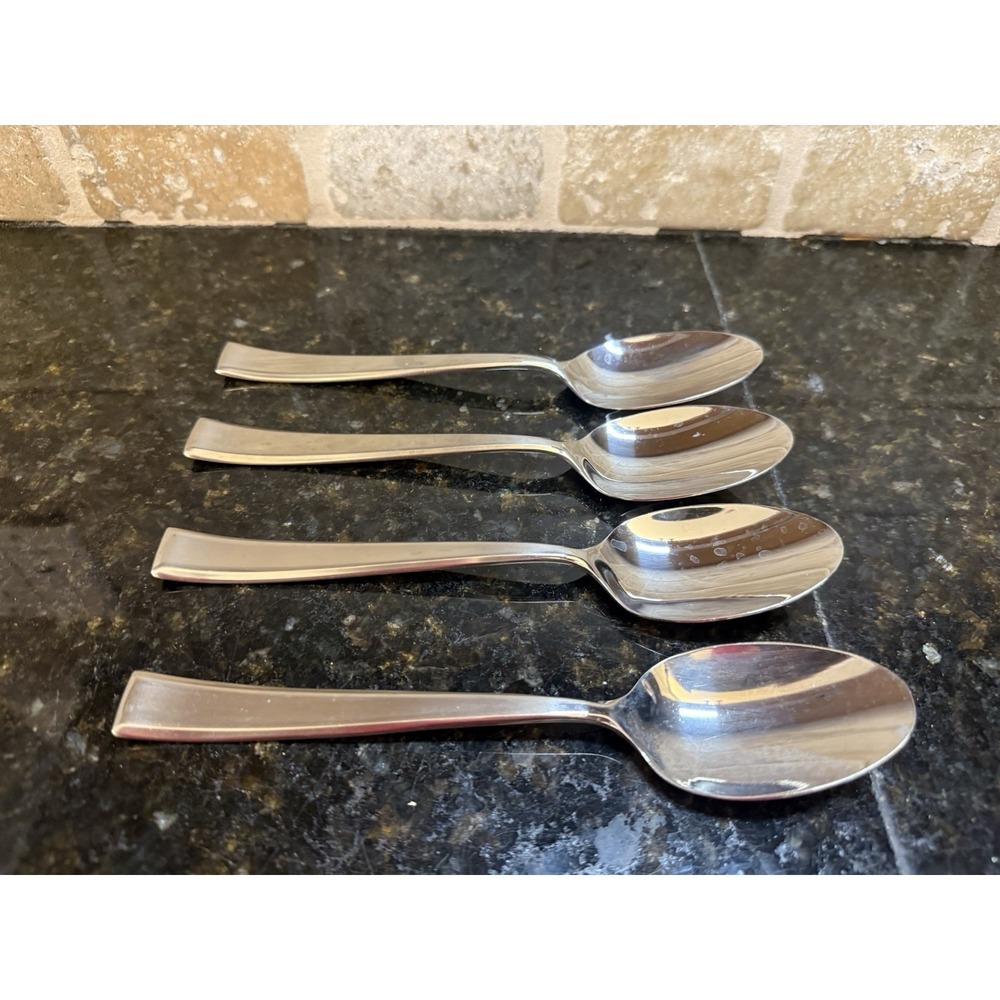4 Spoons Mikasa Essex Satin 18/10 Stainless Flatware